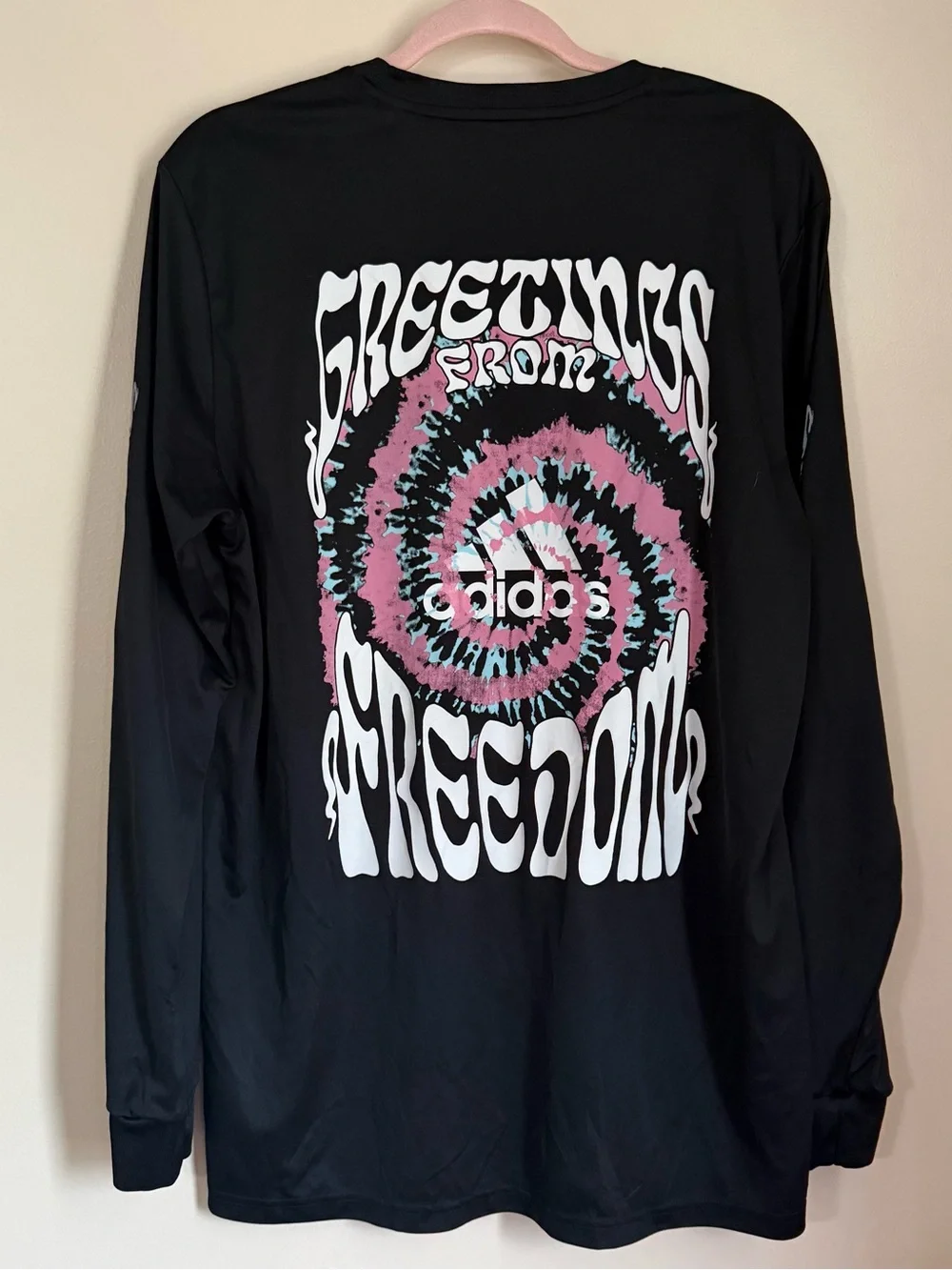 Adidas Black Running Shirt Long Sleeves Size Large Athletic Run Club Marathon